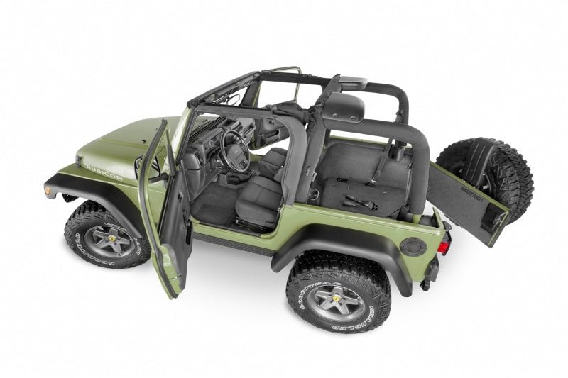 BedRug 97-06 Jeep TJ Front 3pc BedTred Floor Kit w/Center Console - Incl Heat Shields - Eastern Shore Retros