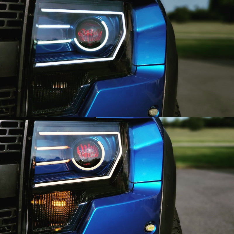 Black OEM HID Style High Performance HID Projector Retrofit Headlights for Halogen Equipped Truck Only (2009-2014 F150) - Eastern Shore Retros