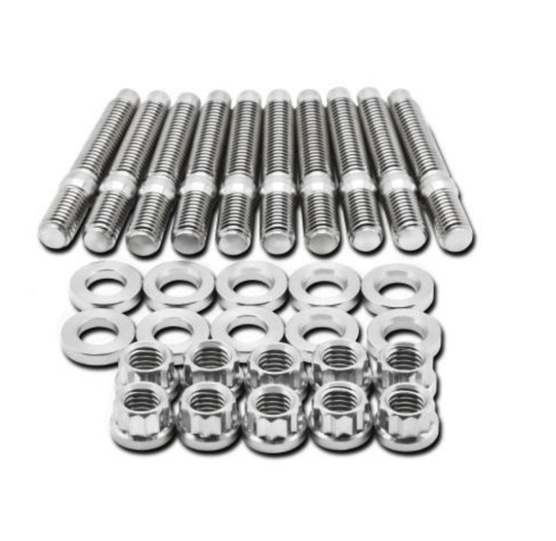 BLOX Racing SUS303 Stainless Steel Intake Manifold Stud Kit M8 x 1.25mm 55mm in Length - 9-piece - Eastern Shore Retros