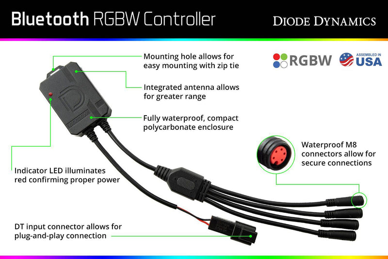 Bluetooth RGBW M8 Controller 1ch - Eastern Shore Retros