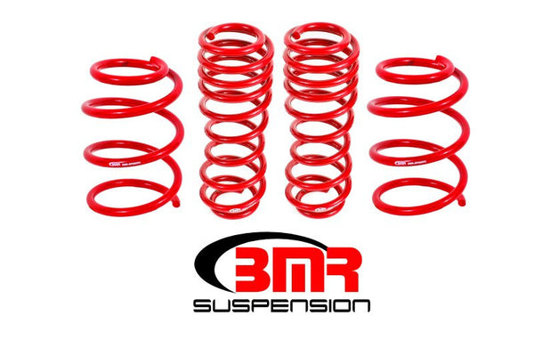 BMR 05-14 S197 Mustang GT Handling Version Lowering Springs (Set Of 4) - Red - Eastern Shore Retros