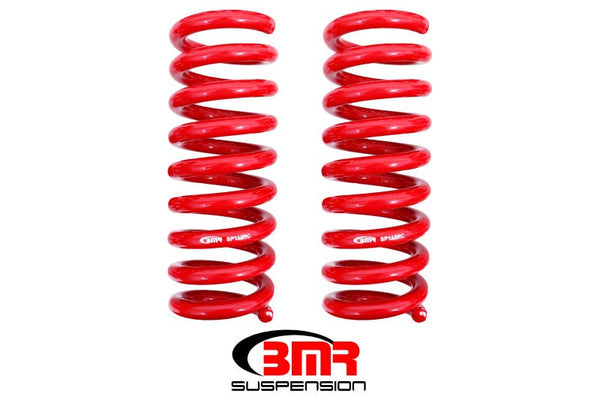 BMR 08-18 Dodge Challenger Rear Lowering Springs 1.25in Drop Performance Version - Red - Eastern Shore Retros