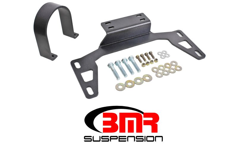 BMR 11-14 S197 Mustang Front Driveshaft Safety Loop - Black Hammertone - Eastern Shore Retros