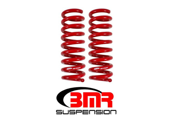 BMR 16-17 6th Gen Camaro V8 Rear Performance Version Lowering Springs - Red - Eastern Shore Retros