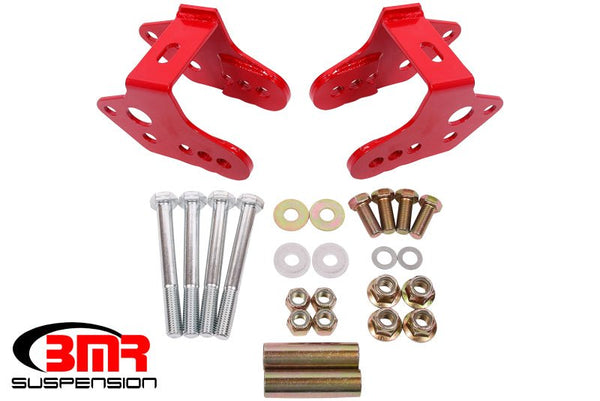 BMR 79-04 Ford Mustang Control Arm Relocation Bracket - Red - Eastern Shore Retros