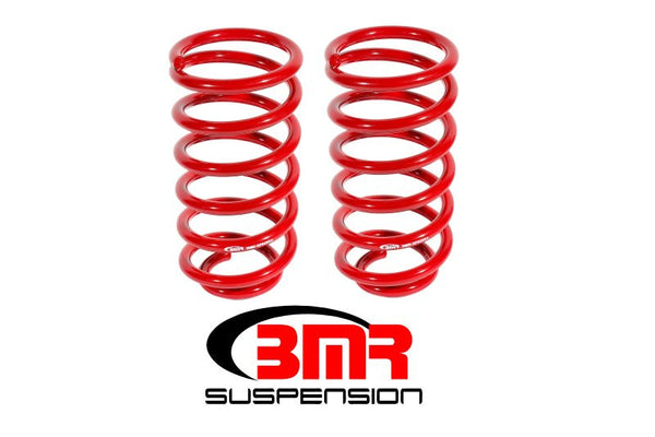 BMR 79-04 Fox Mustang Rear Lowering Springs - Red - Eastern Shore Retros