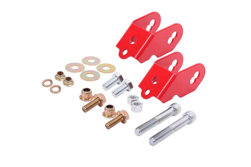 BMR Suspension 15-18 Ford Mustang S550 Rear Camber Adjustment Lockout Kit - Red - Eastern Shore Retros