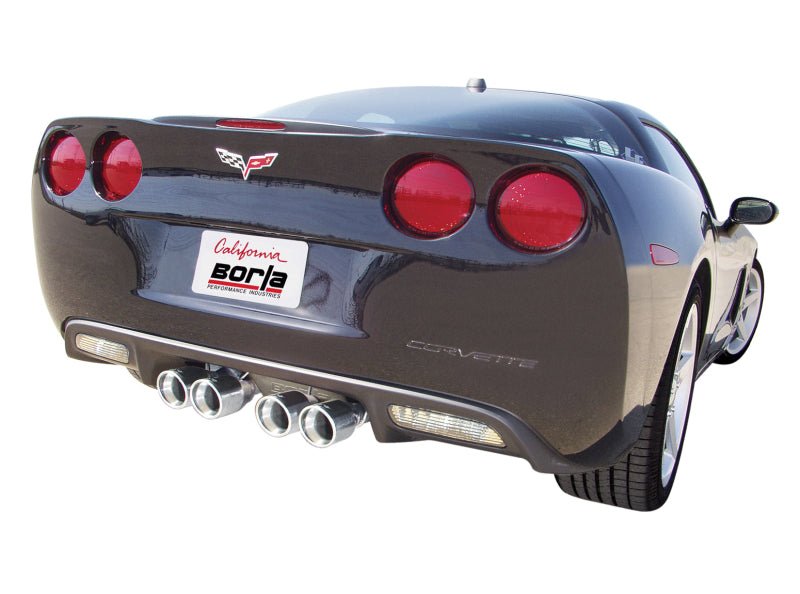 Borla 05-08 Corvette Convertible/Coupe 6.0L/6.2L 8cyl SS S-Type Exhaust (REAR SECTION ONLY) - Eastern Shore Retros