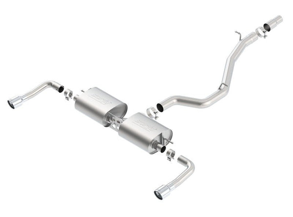 Borla 14-16 Audi A3 Quattro 2.0L Turbo AT/MT RWD 4DR S-Type Cat-Back Exhaust Single Split Rear Exit - Eastern Shore Retros