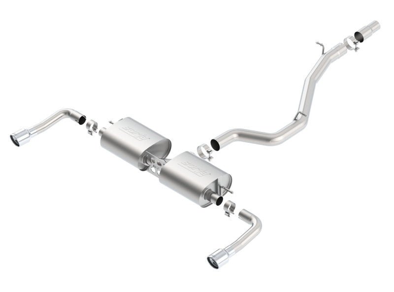 Borla 14-16 Audi A3 Quattro 2.0L Turbo AT/MT RWD 4DR S-Type Cat-Back Exhaust Single Split Rear Exit - Eastern Shore Retros