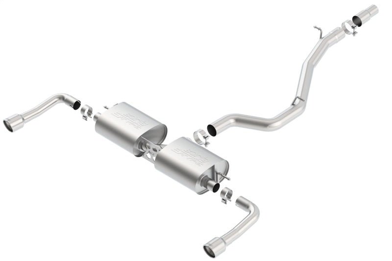 Borla 14-16 Audi A3 Quattro 2.0L Turbo AT/MT RWD 4DR S-Type Cat-Back Exhaust Single Split Rear Exit - Eastern Shore Retros