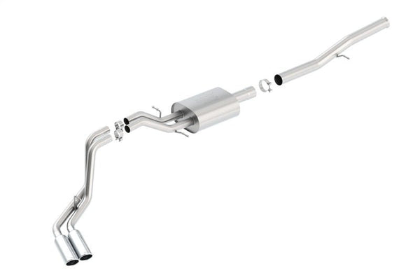 Borla 14 Silv/Sierra 1500 EC Std/CC Short 143.5in WB ATAK Dual Rolled Side Exit Cat-Back Exhaust - Eastern Shore Retros