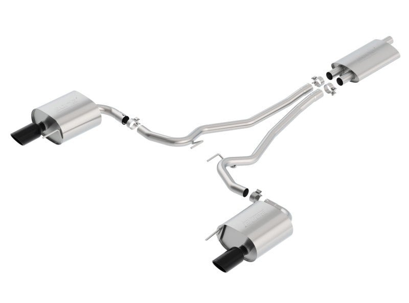 Borla 15-17 Ford Mustang EcoBoost 2.3L EC-Type Cat Back Single Round 4.0in OD 9.5in L Tips Exhaust - Eastern Shore Retros