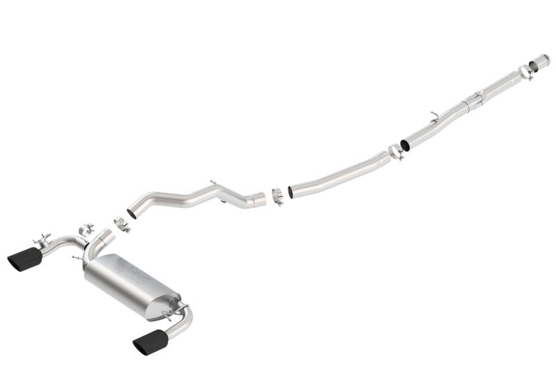 Borla 16-18 Ford Focus RS 2.3L MT AWD ATAK Catback Exhaust w/ Black Chrome Tip - Eastern Shore Retros