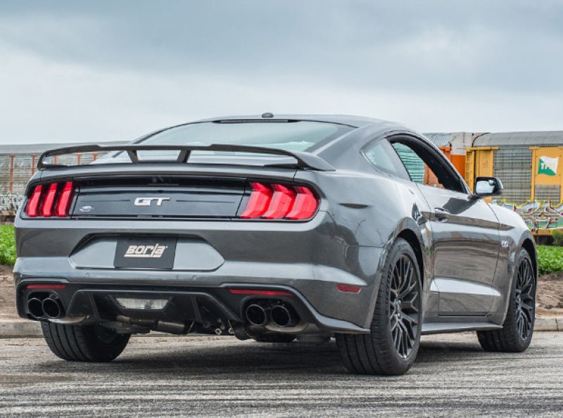 Borla 18-19 Ford Mustang GT 5.0L AT/MT 2.5in S-Type Axle Back Exhaust w/ Valves - Black Chrome Tips - Eastern Shore Retros