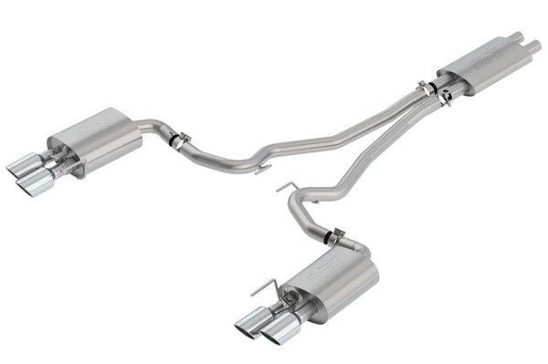 Borla 2018-2022 Ford Mustang GT Cat-Back Exhaust System Touring- Rolled Polished Tips - Eastern Shore Retros