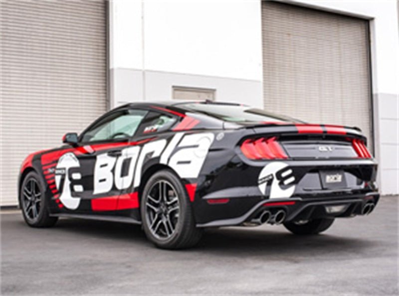 Borla 2018 Ford Mustang GT 5.0L AT/MT (w/o Valves) ATAK 3in Cat-Back Exhaust w/Polished Tips - Eastern Shore Retros