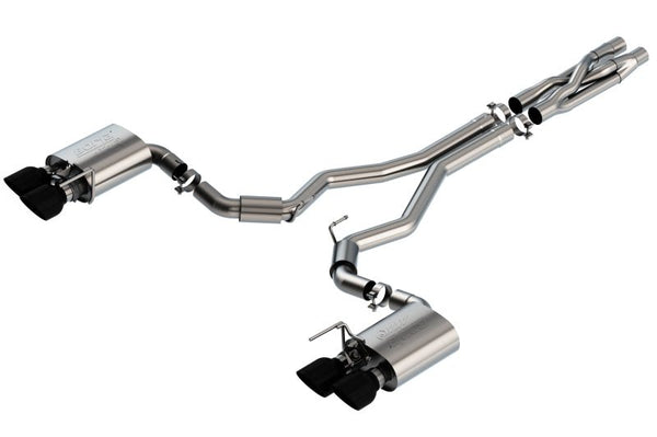 Borla 2020 Ford GT500 5.2L AT 3in ATAK CatBack Exhaust w/ Black Chrome Tips - Eastern Shore Retros