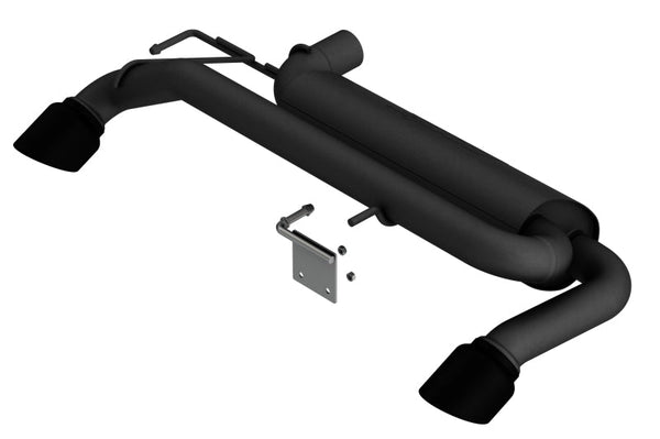 Borla 21-22 Ford Bronco 2.3L 4WD ATAK Axle Back Exhaust w/ Black Coated Tips - Eastern Shore Retros