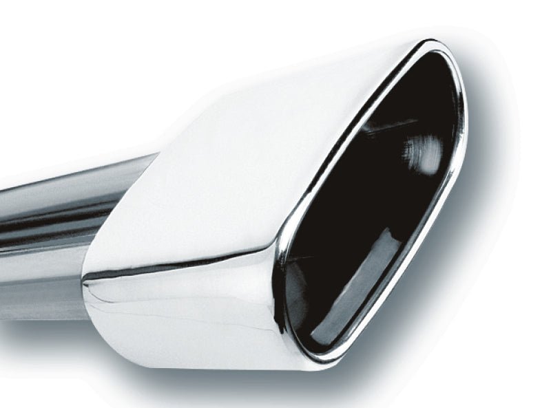 Borla 2.5in Inlet 6.69in x 3in Rectangular Rolled Angle Cut Single Inlet x 5.63in Long Exhaust Tip - Eastern Shore Retros