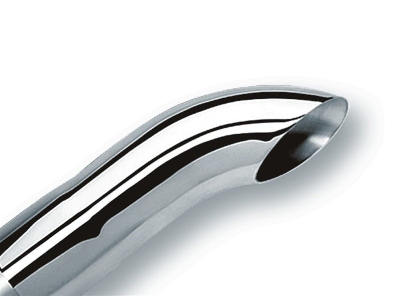 Borla Universal Polished Tip Single Round Turndown/Turnout (inlet 3in. Outlet 3in) *NO Returns* - Eastern Shore Retros
