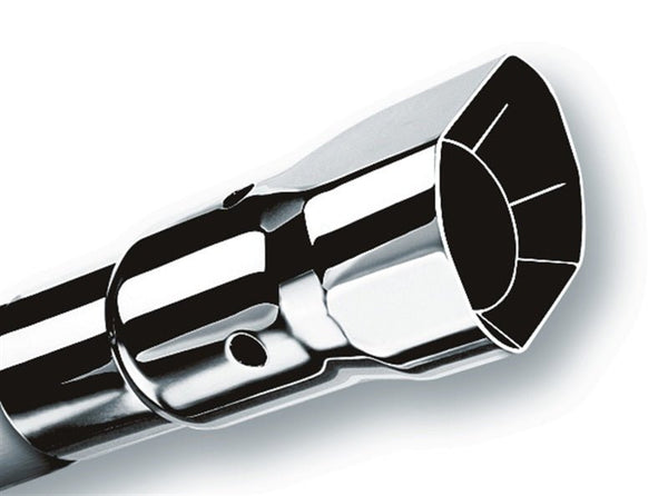 Borla Universal Polished Tip Single Square Angle-Cut Intercooled (inlet 2 1/4in. Outlet 2 1/2 x 2 3/ - Eastern Shore Retros