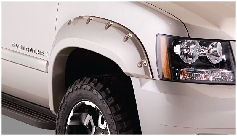 Bushwacker 07-13 Chevy Avalanche Pocket Style Flares 4pc - Black - Eastern Shore Retros