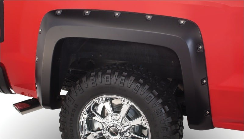 Bushwacker 07-13 Chevy Avalanche Pocket Style Flares 4pc - Black - Eastern Shore Retros