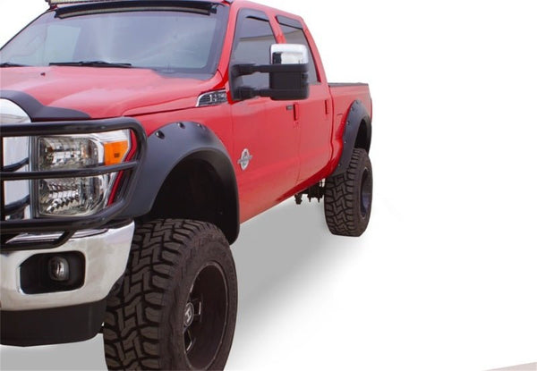 Bushwacker 11-16 Ford F-250 Super Duty Cutout Style Flares 2pc - Black - Eastern Shore Retros