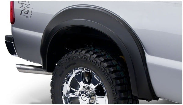 Bushwacker 11-16 Ford F-250 Super Duty Styleside Extend-A-Fender Style Flares 2pc - Black - Eastern Shore Retros