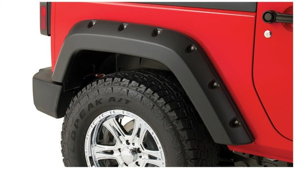 Bushwacker 15-17 Ford F-150 Styleside Pocket Style Flares 2pc 67.1/78.9/97.6in Bed - Black - Eastern Shore Retros