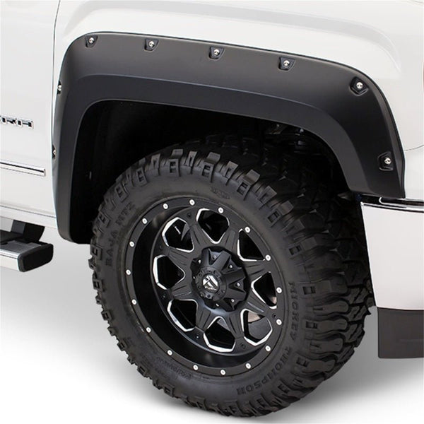 Bushwacker 17-18 Ford F-250 Super Duty Pocket Style Flares 2pc - Black - Eastern Shore Retros