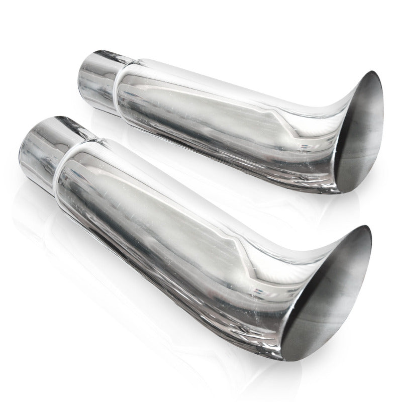 Stainless Works Elf Ear Exhaust Tips 2 1/2in Body 2 1/2in ID Inlet