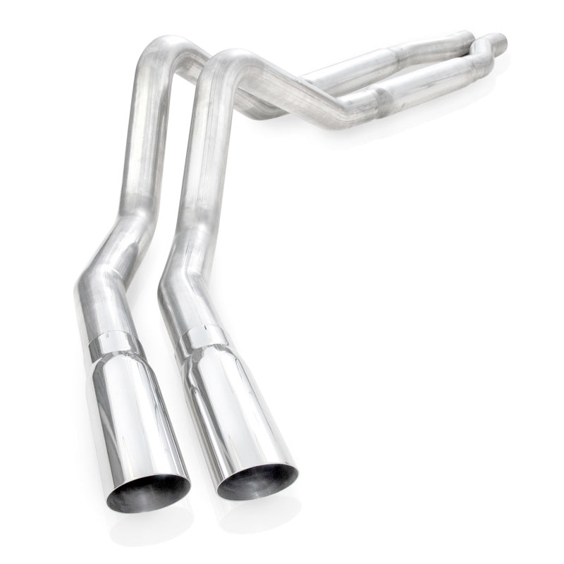 Stainless Works 2011-14 F-150 5.0L 3in Exhaust S-Tube Mufflers Behind Passenger Rear Tire Exit