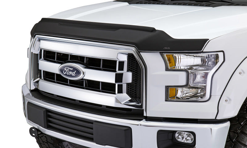 AVS 17-18 Ford F-250 Super Duty Aeroskin II Textured Low Profile Hood Shield - Black