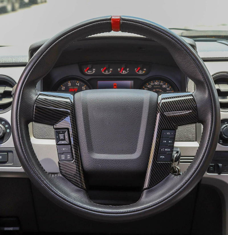 Ford F150/Raptor 2009-2014 Carbon Fiber Style Steering Wheel Trim - Eastern Shore Retros
