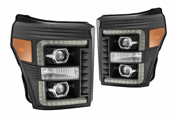 FORD SUPER DUTY (11-16): ALPHAREX LUXX HEADLIGHTS - Eastern Shore Retros