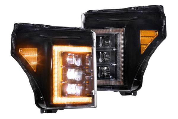 FORD SUPER DUTY (11-16): XB LED HEADLIGHTS (AMBER DRL) - Eastern Shore Retros