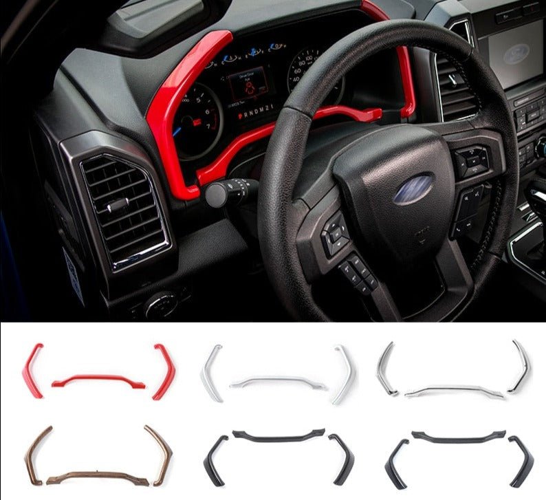 Interior Accessories Dashboard Trim Instrument Board Decorative Cover Strips Frame for Ford F150 2015+ Car Styling - Eastern Shore Retros