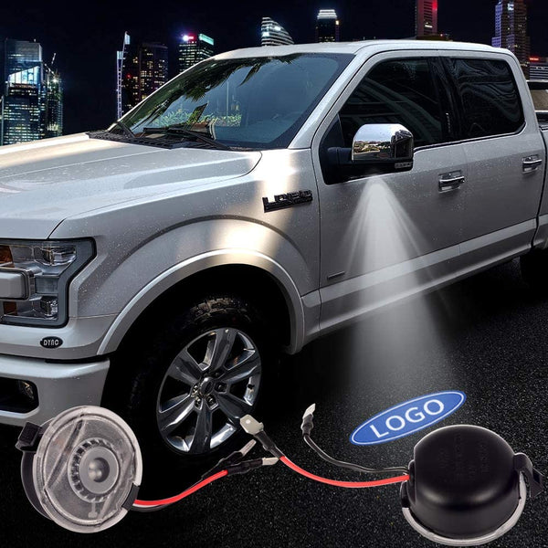 Logo Projection LED Side Rear View Mirror Puddle Lights For Ford F150/Explorer/Edge - Eastern Shore Retros