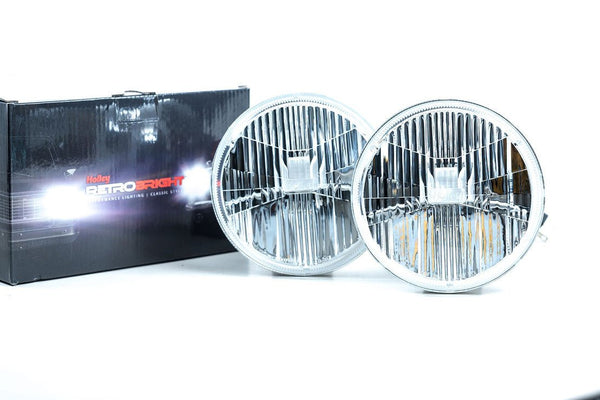 SEALED BEAM: HOLLEY RETROBRIGHT LED HEADLIGHTS (5.75" ROUND) - Eastern Shore Retros