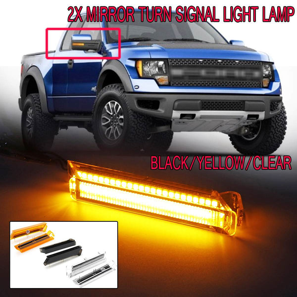 Solid LED Turn Signal Mirror Lamp For Ford F150 Raptor Expedition Lincoln Mark LT - Eastern Shore Retros