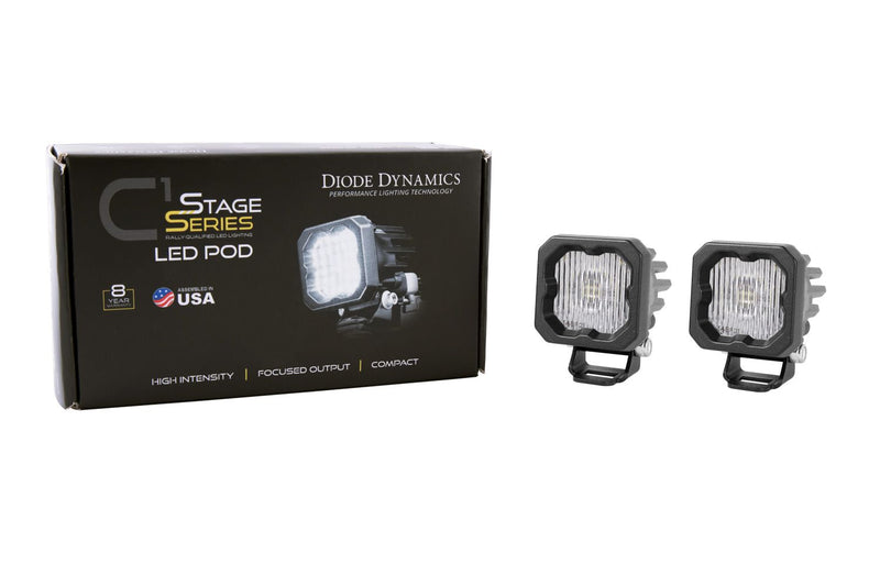 Stage Series C1 SAE/DOT Fog Standard LED Pod (pair) - Eastern Shore Retros