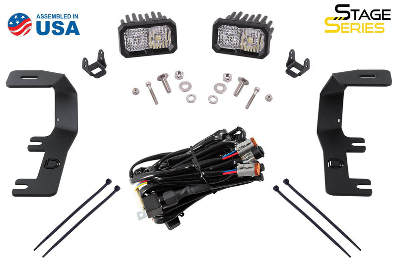 Stage Series LED Ditch Light Kit for 2014-2019 GMC Sierra 1500 - Eastern Shore Retros