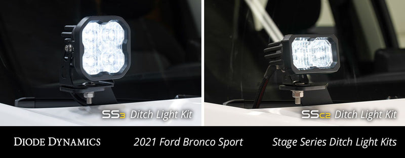 Stage Series LED Ditch Light Kit for 2021 Ford Bronco Sport - Eastern Shore Retros